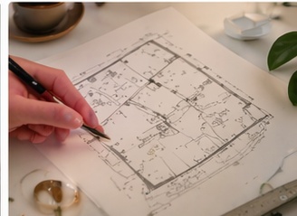 Plano de vivienda para estudio energético del espacio